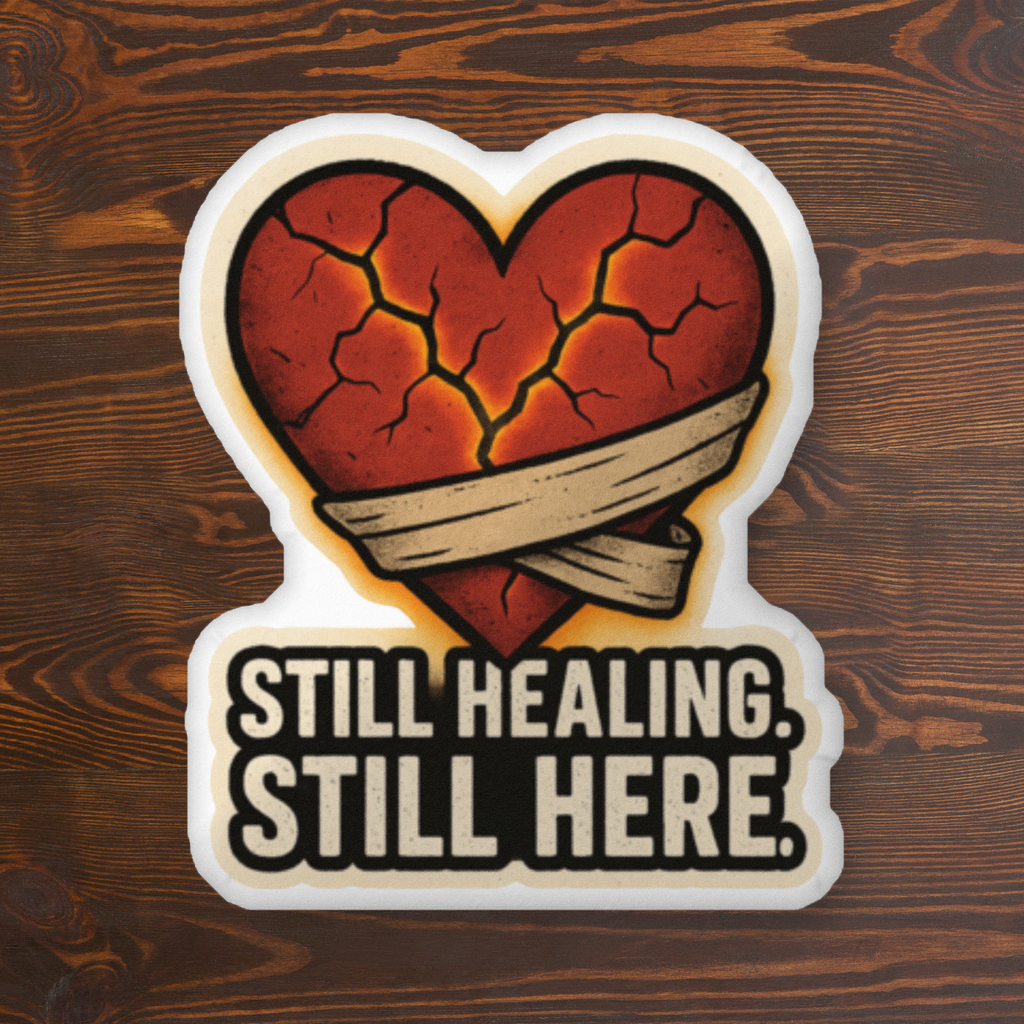 Still Healing, Still Here - Custom Shaped Pillow