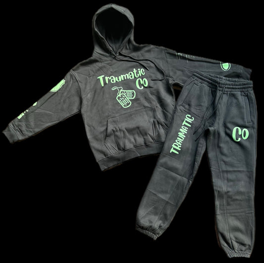 Invisibly Scarred Premium Sweatsuit Black