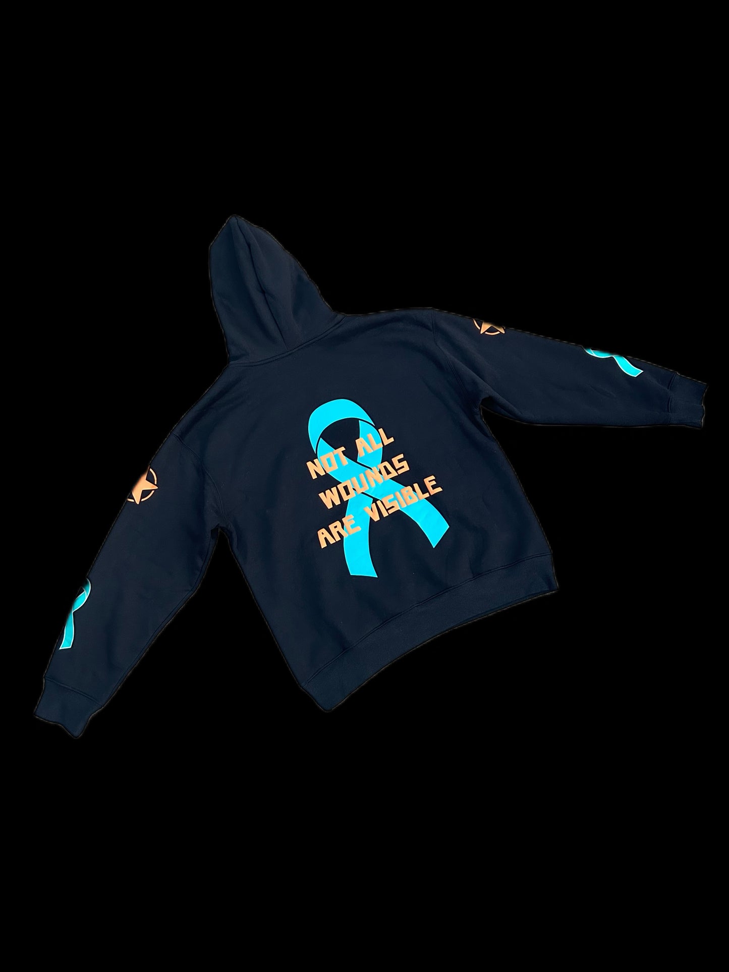 Not All Wounds Are Visible Premium Black Hoodie