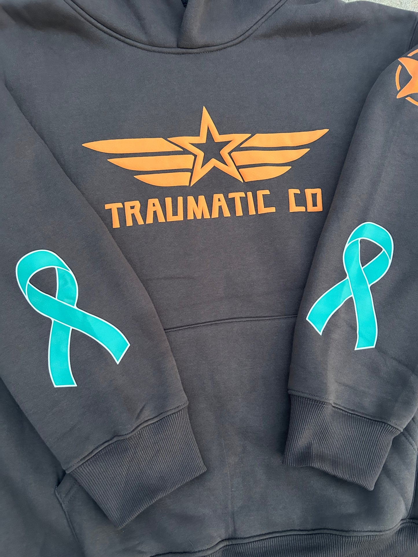 Not All Wounds Are Visible Premium Grey Hoodie