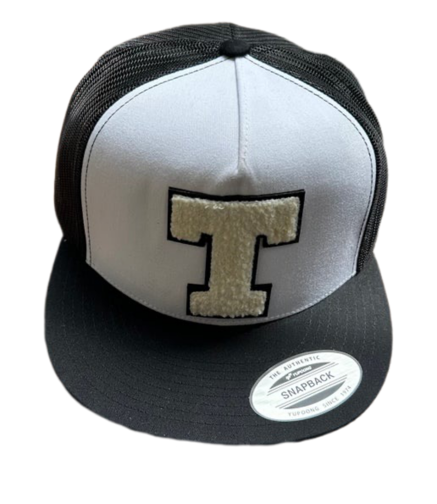 T Logo Snapback Trucker Hat
