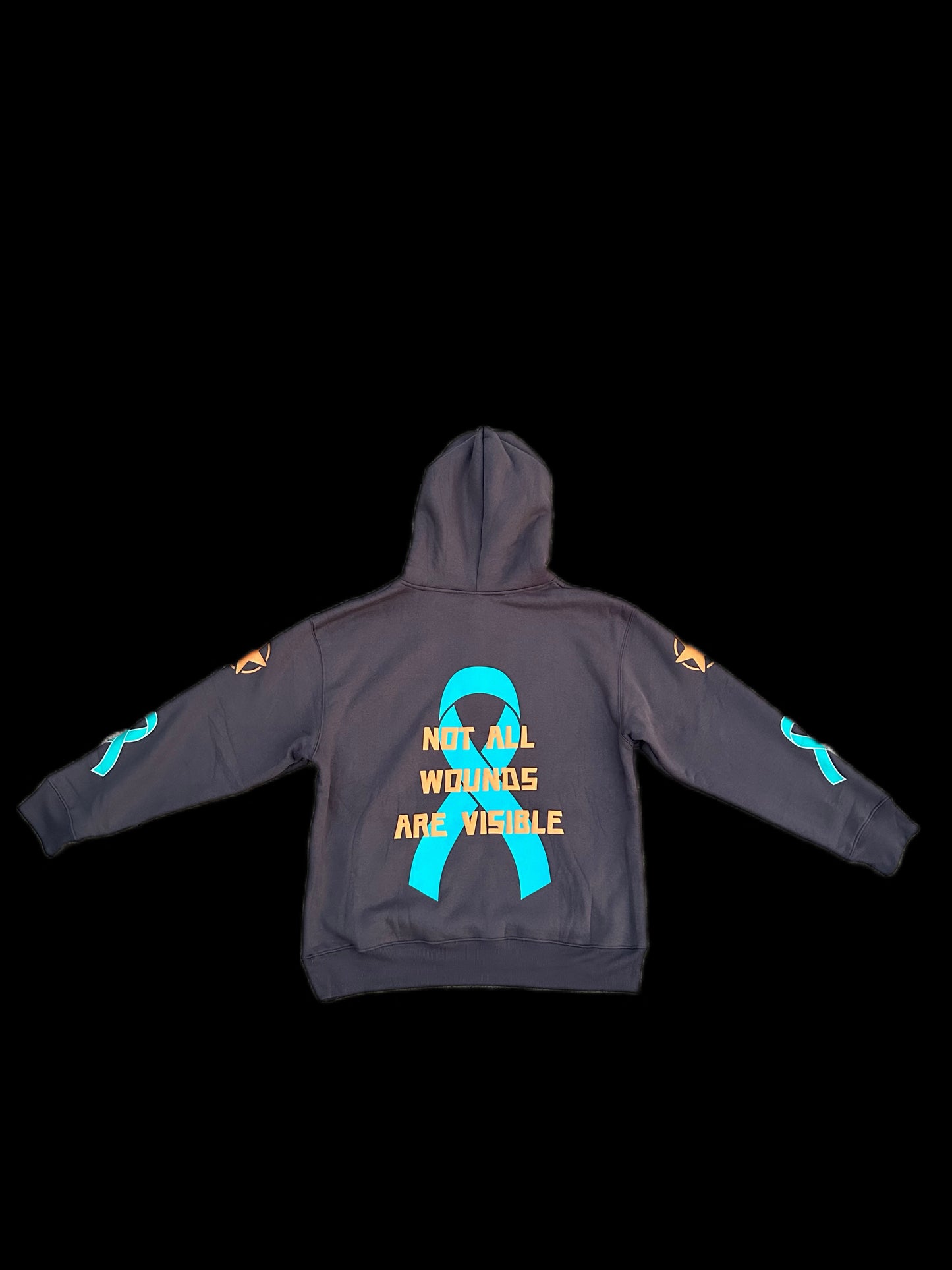 Not All Wounds Are Visible Premium Grey Hoodie